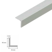 Durable anodised aluminium trim in silver finish for wall corners UK
