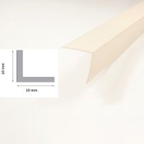 1m Long Plastic PVC Ivory Corner 90 Degree Angle Trim