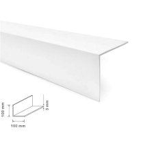 1m White PVC Angle Trim