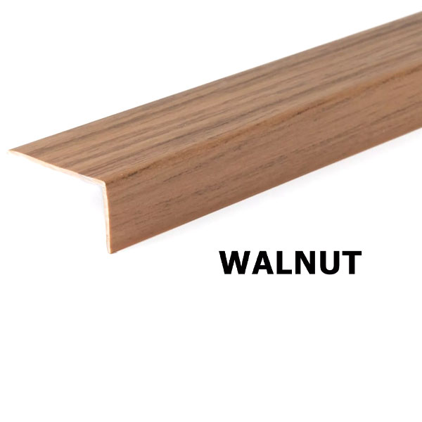 2.5 Metre Unequal Wood Effect Plastic 90 Degree Angle Trim PVC Corner