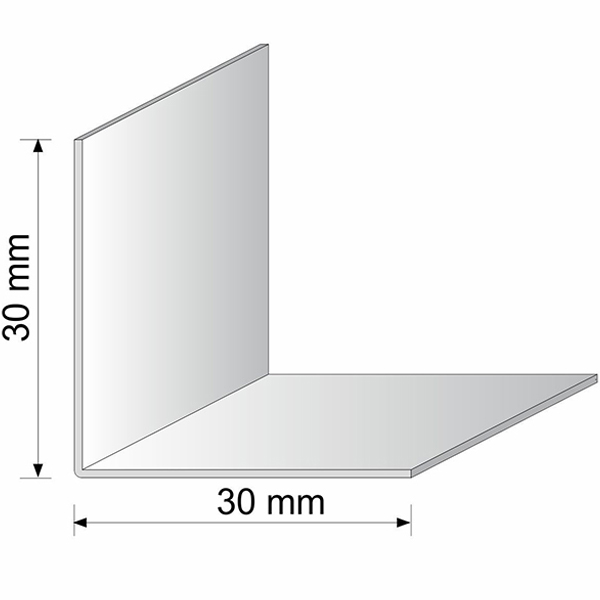 2.5m Heavy Duty Yellow PVC Corner Angle Wall Trim