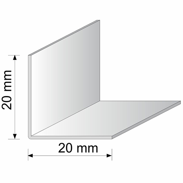 2.5m Heavy Duty Yellow PVC Corner Angle Wall Trim