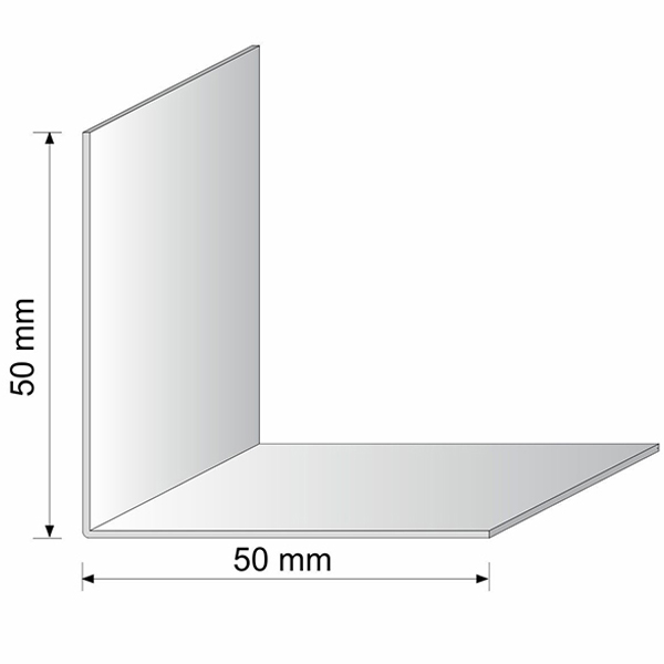 2.5m Heavy Duty Yellow PVC Corner Angle Wall Trim
