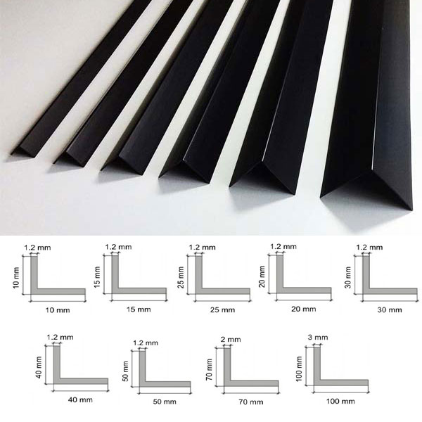  2.5m PVC Corner Angle Trim