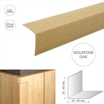 2.75m PVC Wood Effect Wall Corner Trim for Protection