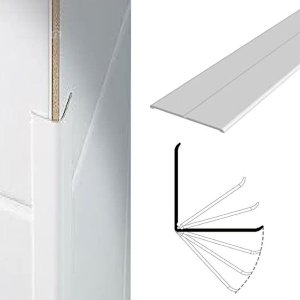 5m Long White Flexible Angle UPVC Corner Trim