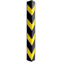 Chevron Pattern Black & Yellow Rubber Corner Guards