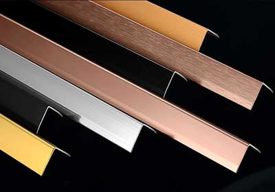 Durable aluminium corner guards installed on a wall for protection and style in UK homes