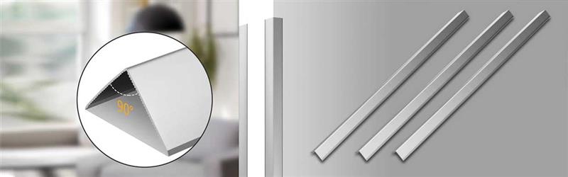 Modern UK home interior featuring sleek aluminium corner guards for wall safety and aesthetic appeal