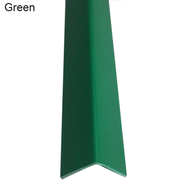 PVC 90° corner trim on wall