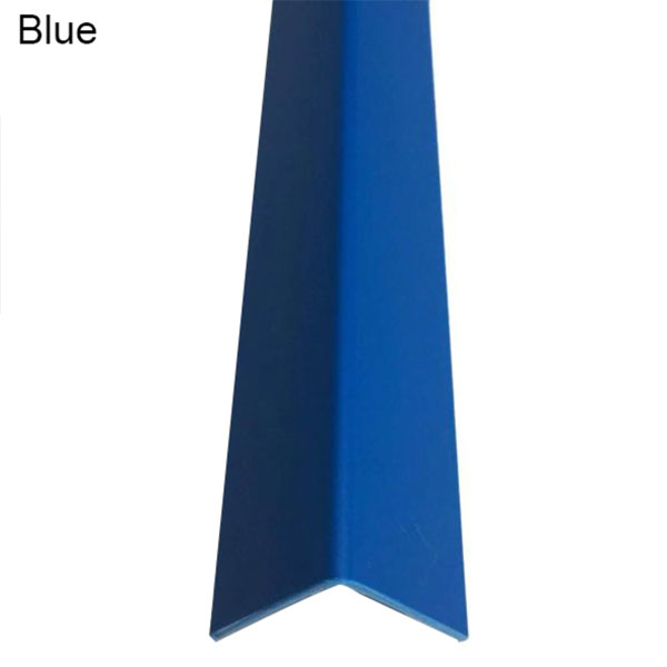 PVC 90° corner trim on wall