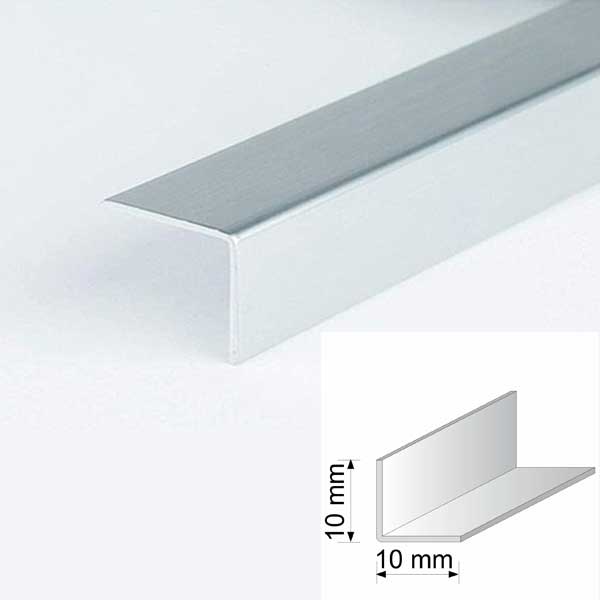Plastic PVC Silver Corner 90 Degree Angle Trim - Pack of 5