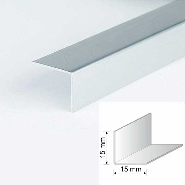 Plastic PVC Silver Corner 90 Degree Angle Trim - Pack of 5
