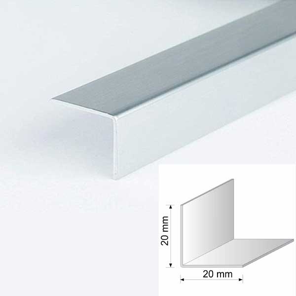 Plastic PVC Silver Corner 90 Degree Angle Trim - Pack of 5
