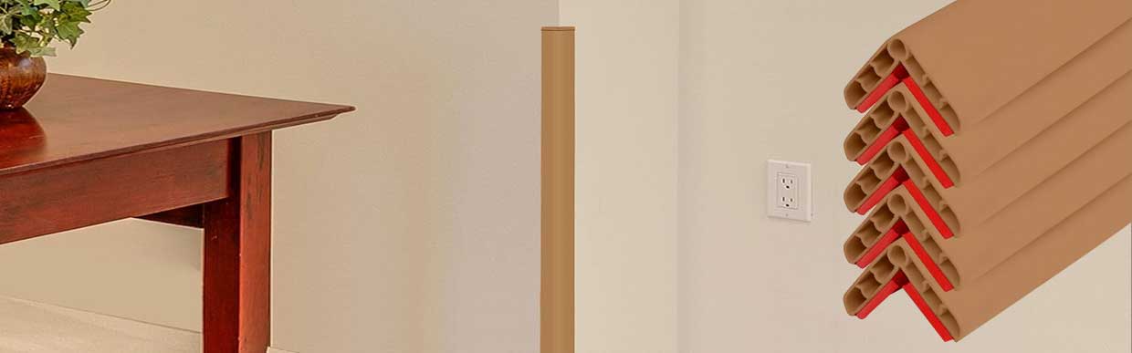 Styling corners with wood-effect guards for a professional and elegant office look