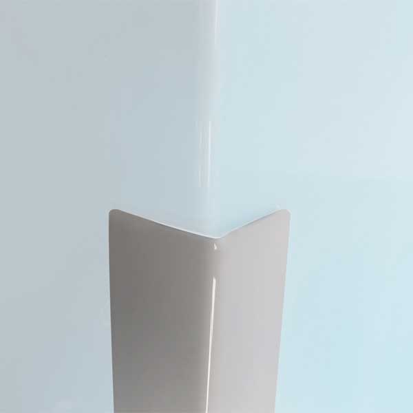 UPVC White Wall Corner Protector with 50mm Return Legs